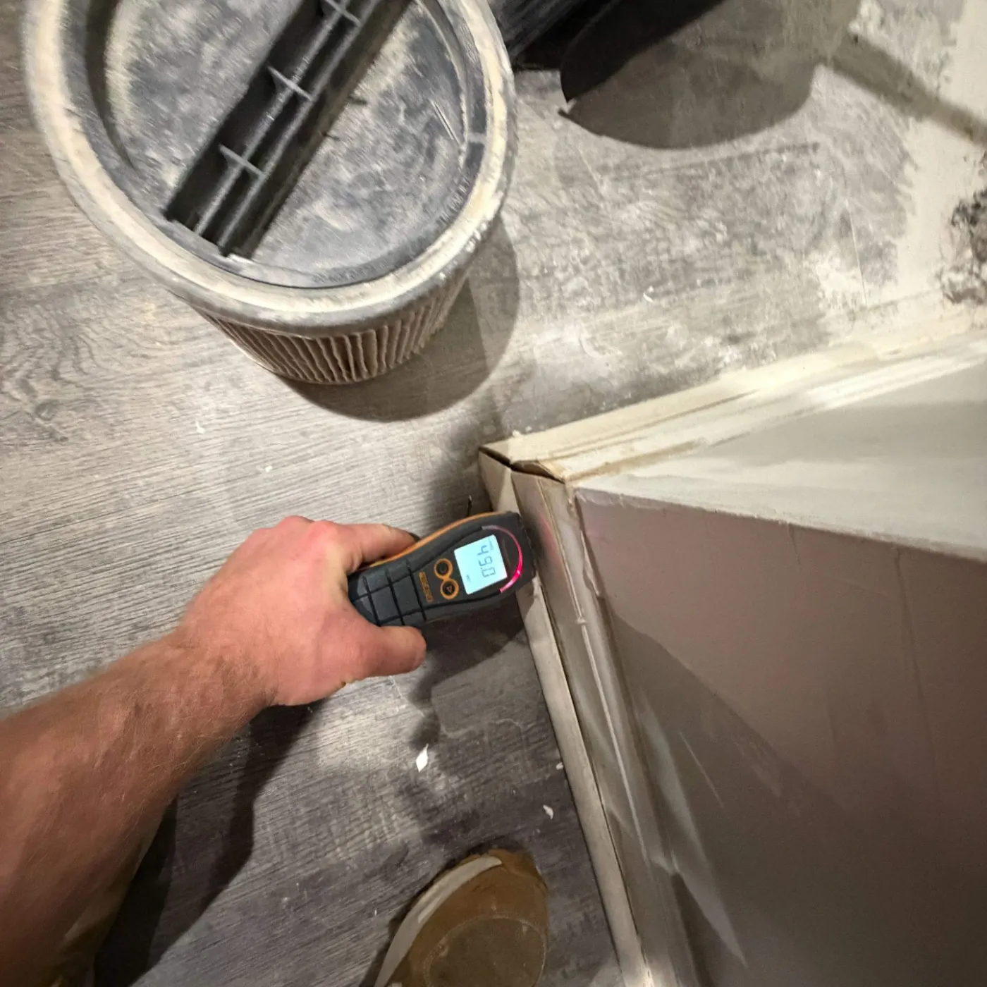 Sump pump backup water removal in Morgan Woods residential basement